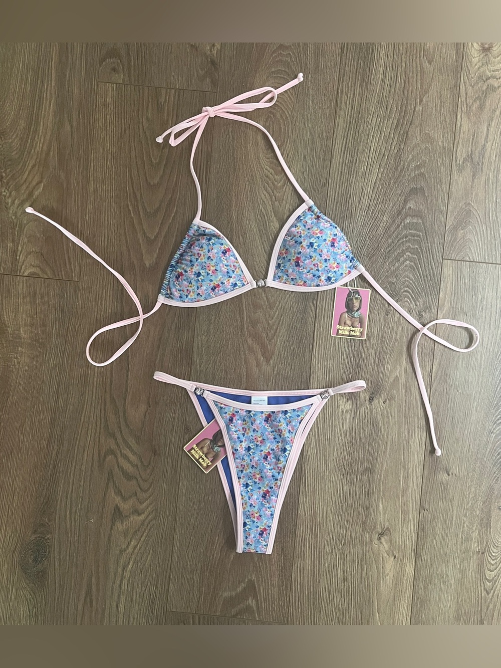 Strawberry Milk Mob Sweet Cheeks Bikini Set